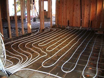 Radiant floor heating